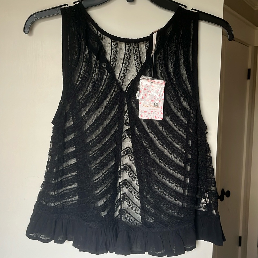 NWT! Free people tank black xs